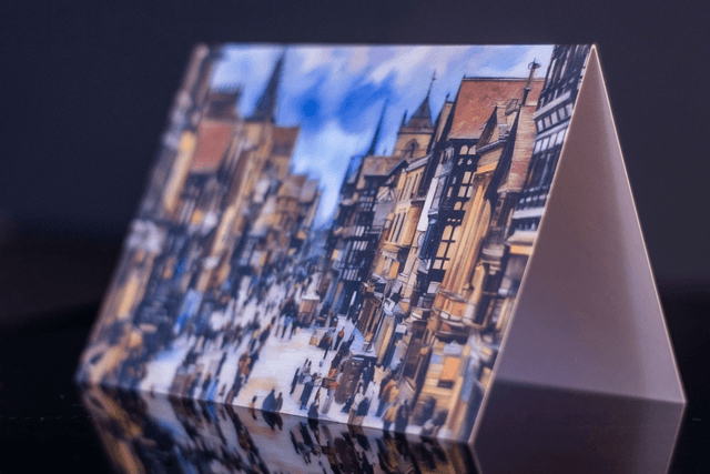 Chester Landmark Greetings Card. Artistic-Inspired Sketch. 148mmx105mm.
